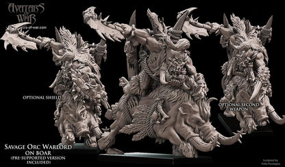 Avatars of War Savage Orc Warlord on Boar - Fantasy / D&D (Custom Order) - product image 1 of 3