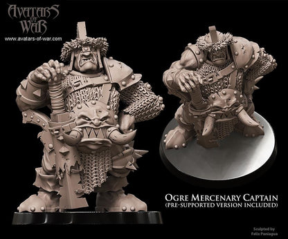 Avatars of War Ogre Mercenary Captain - Fantasy / D&D (Custom Order) - product image 1 of 2