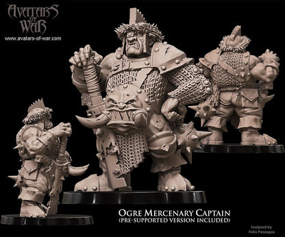 Avatars of War Ogre Mercenary Captain - Fantasy / D&D (Custom Order) - product image 2 of 2
