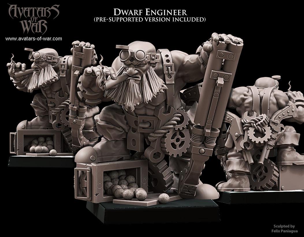 Avatars of War Dwarf Engineer - Fantasy / D&D (Custom Order) - product image