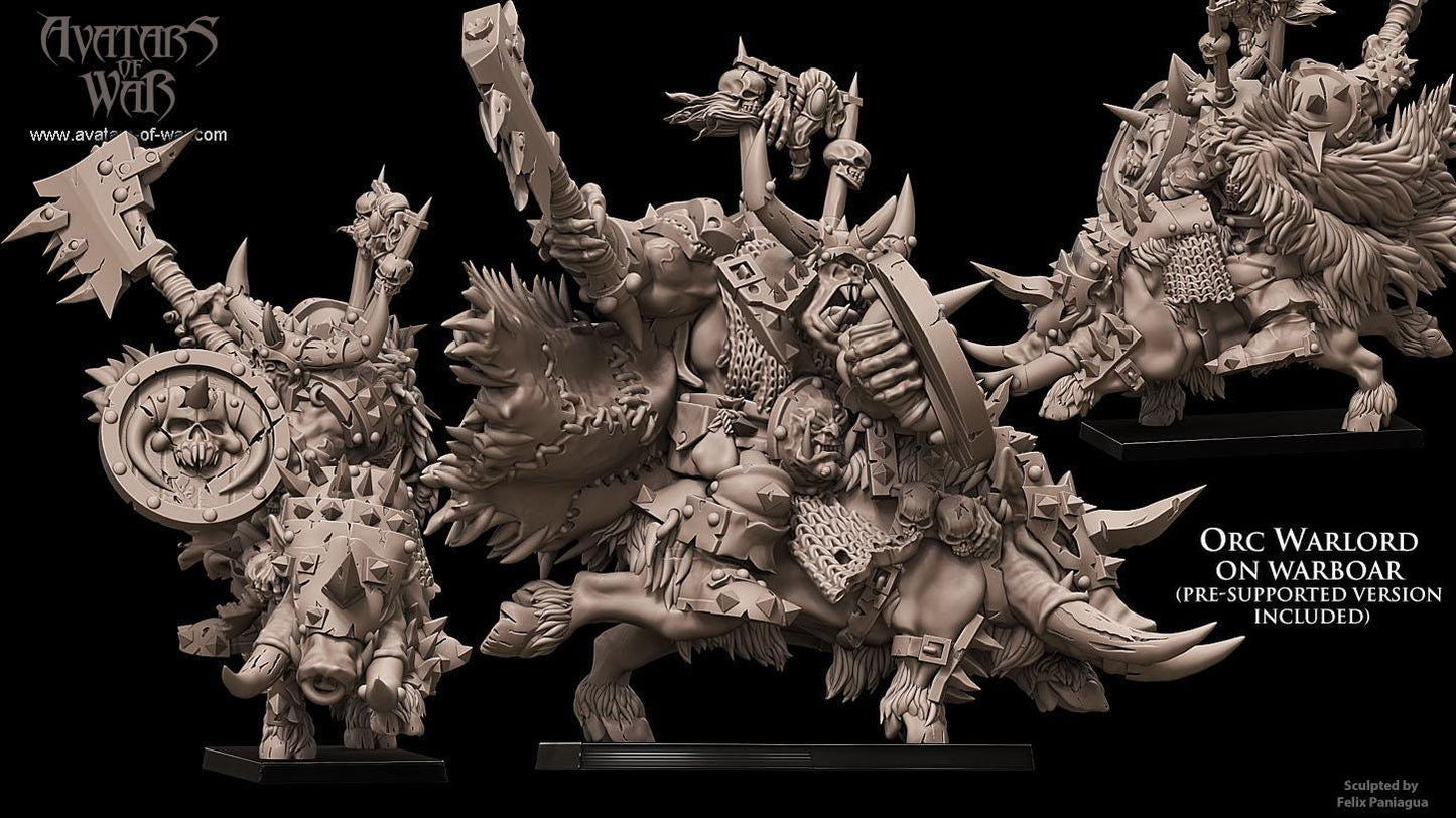 Avatars of War Orc Warlord on Warboar - Fantasy / D&D (Custom Order) - product image 2 of 2