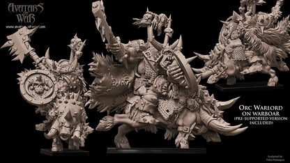 Avatars of War Orc Warlord on Warboar - Fantasy / D&D (Custom Order) - product image 2 of 2