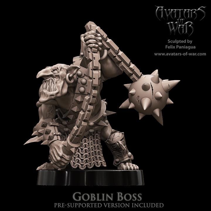 Avatars of War Goblin Boss - Fantasy / D&D (Custom Order) - product image