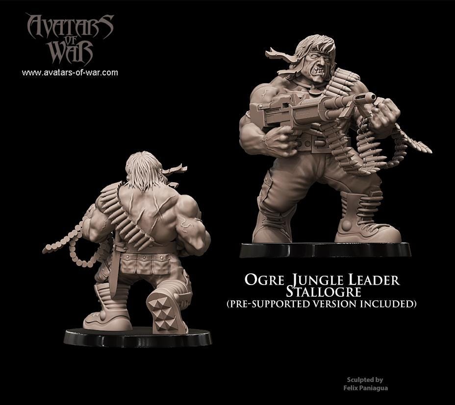 Avatars of War Ogre Jungle Fighters - Sci-Fi / D&D (Custom Order) - product image 5 of 5