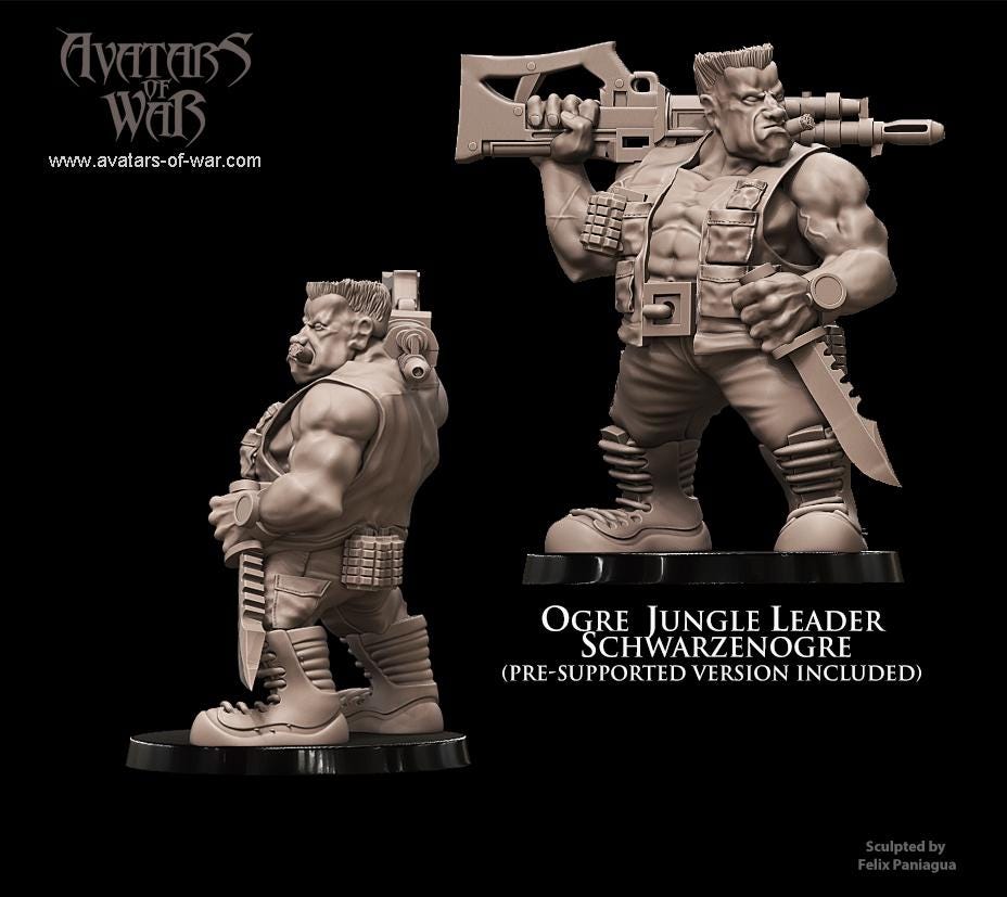 Avatars of War Ogre Jungle Fighters - Sci-Fi / D&D (Custom Order) - product image 4 of 5