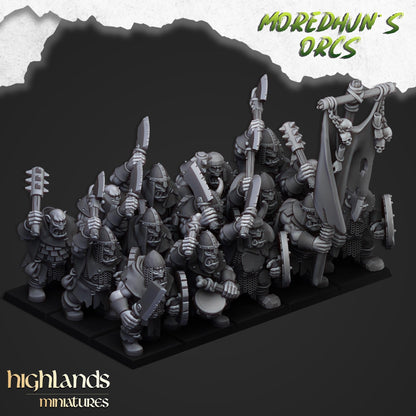 Highland Miniatures Orc Warriors with Hand Weapons or Spears - Fantasy / D&D (Custom Order) - product image 1 of 2
