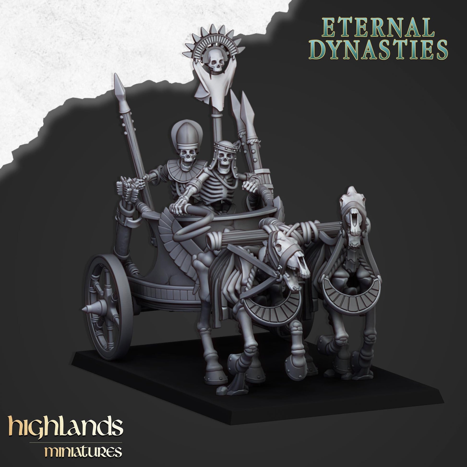 Highland Miniatures Ancient Skeletal Chariots - Fantasy / D&D (Custom Order) - product image 2 of 4