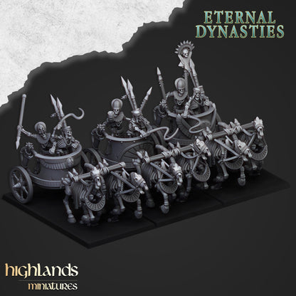 Highland Miniatures Ancient Skeletal Chariots - Fantasy / D&D (Custom Order) - product image 1 of 4