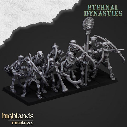 Highland Miniatures Ancient Skeletons with Bows - Fantasy / D&D (Custom Order) - product image