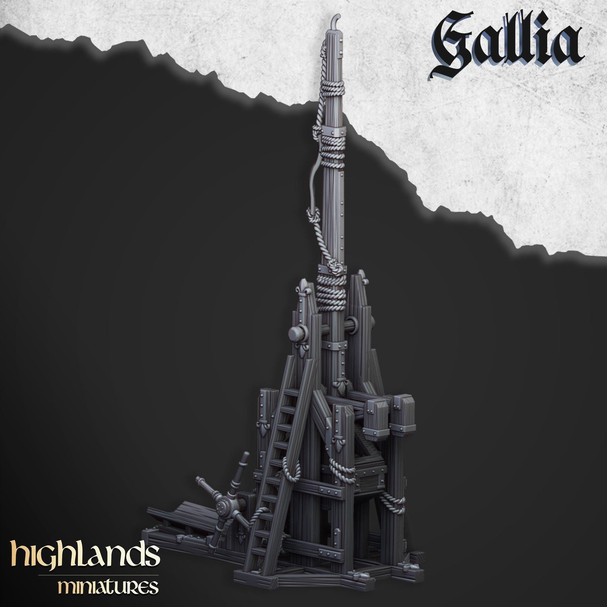Highland Miniatures Gallia Trebuchet - Fantasy / D&D (Custom Order) - product image 3 of 3