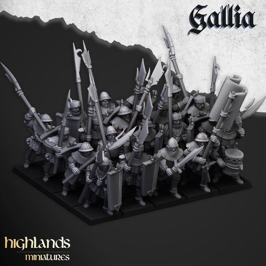 Highland Miniatures Gallia Men at Arms - Fantasy / D&D (Custom Order) - product image