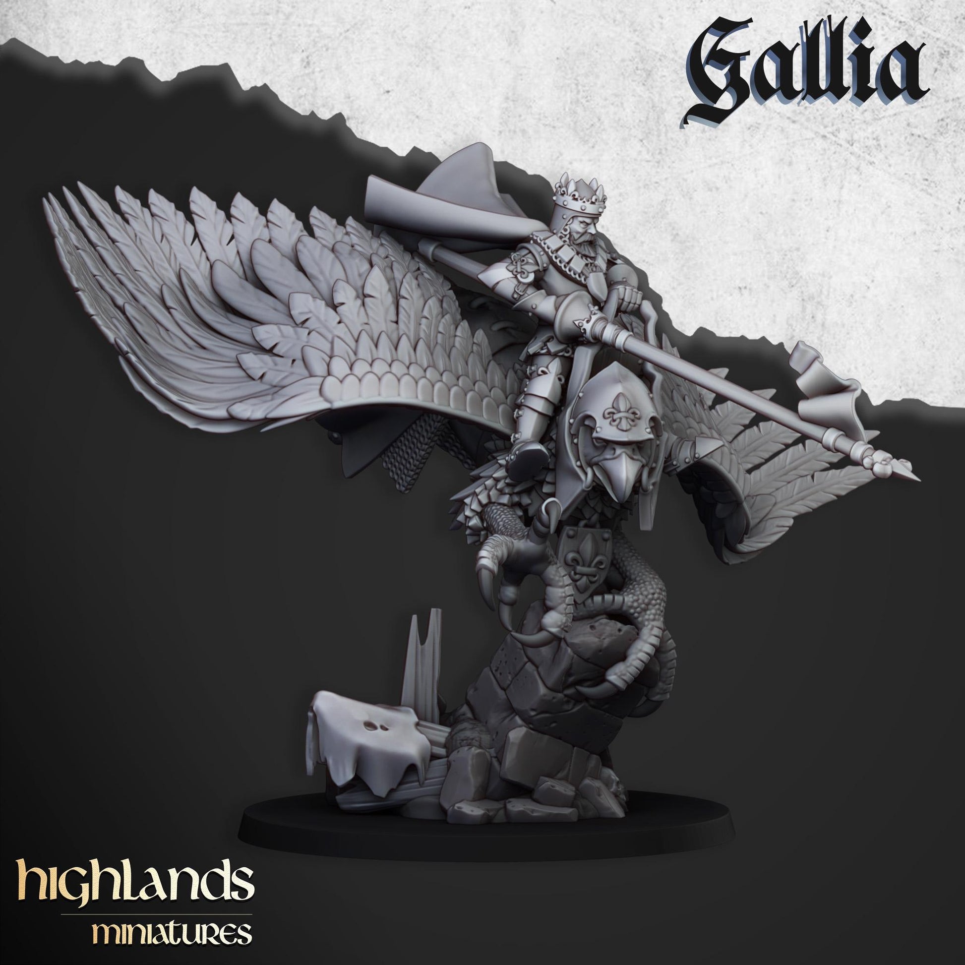Highland Miniatures Robert the Gallia - Fantasy / D&D (Custom Order) - product image 2 of 3