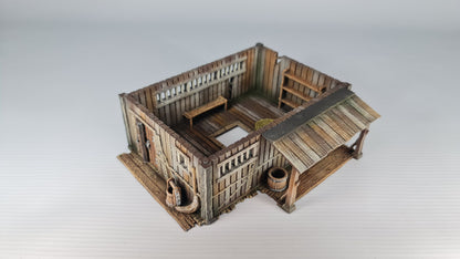 Nippon Saga Farm House Two - Wargaming Terrain 28mm - Printed on FDM Bambu Lab X1 Carbon (Custom Order) - product image 9 of 10