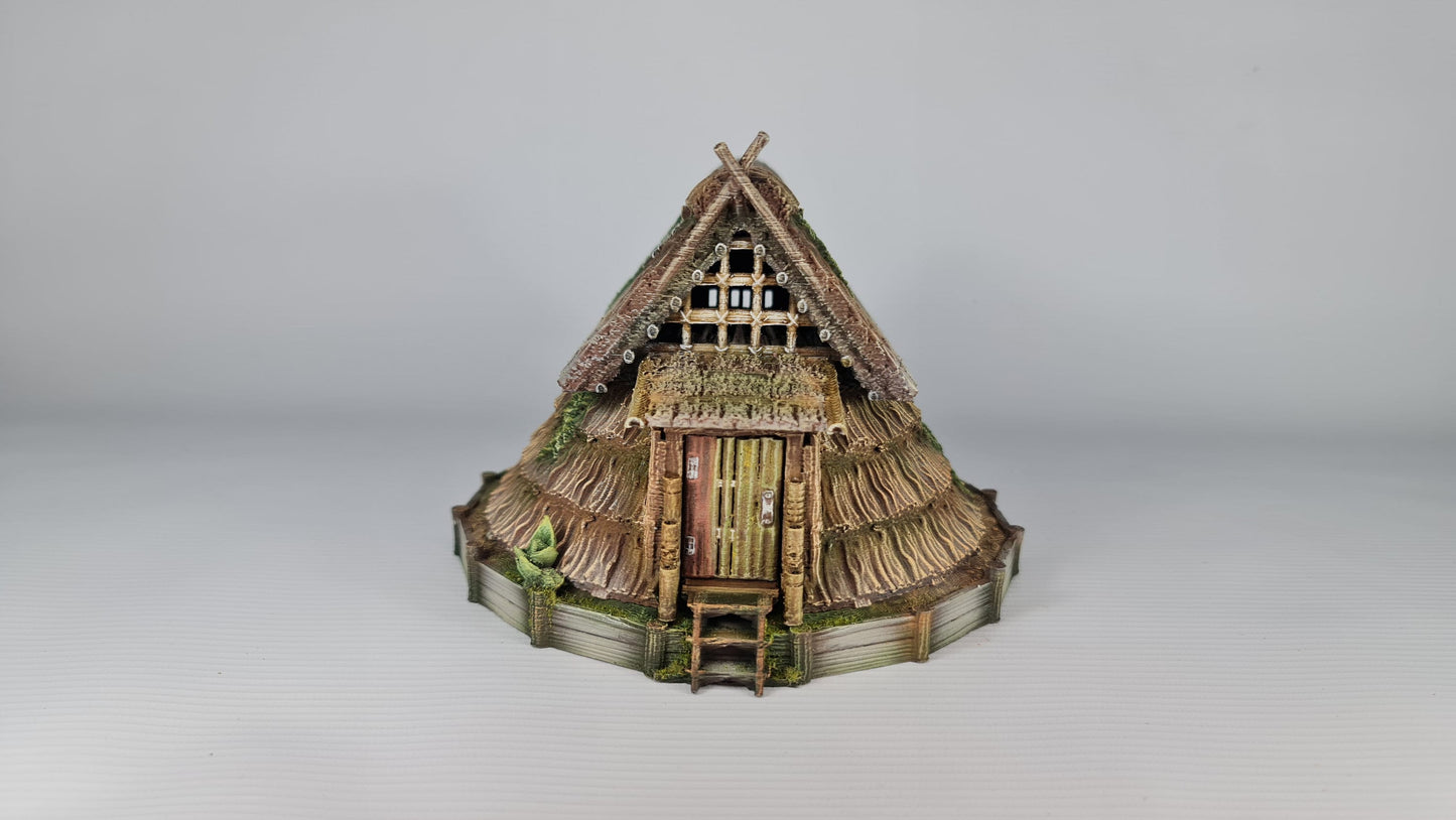 Nippon Saga Farm House Three - Wargaming Terrain 28mm - Printed on FDM Bambu Lab X1 Carbon (Custom Order) - product image 2 of 10