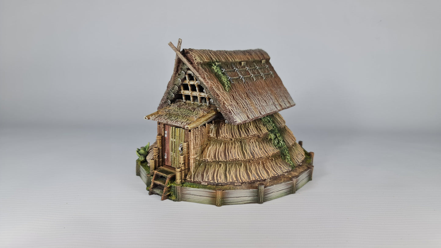 Nippon Saga Farm House Three - Wargaming Terrain 28mm - Printed on FDM Bambu Lab X1 Carbon (Custom Order) - product image 1 of 10