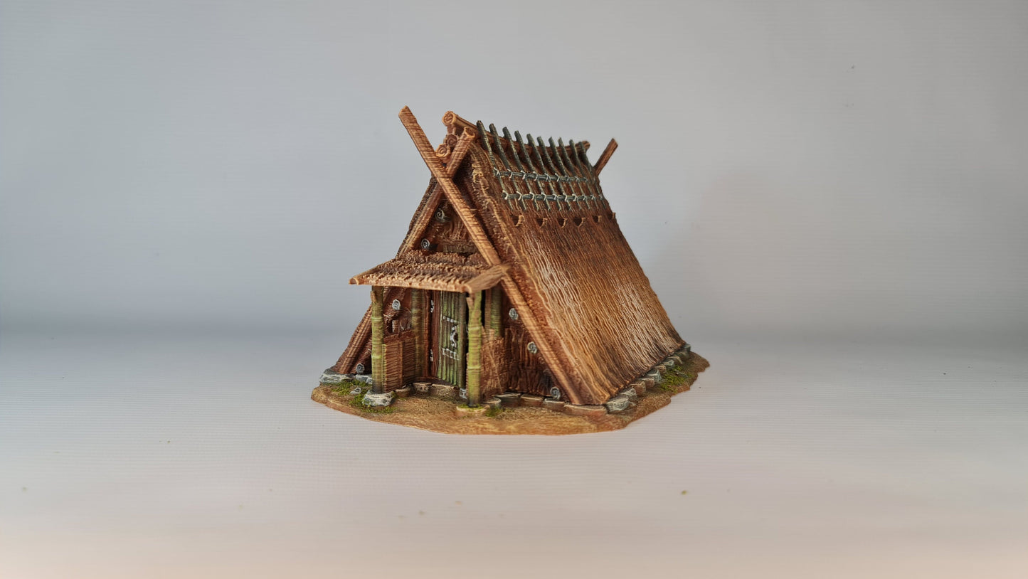 Nippon Saga Farm House Five - Wargaming Terrain 28mm - Printed on FDM Bambu Lab X1 Carbon (Custom Order) - product image 1 of 10