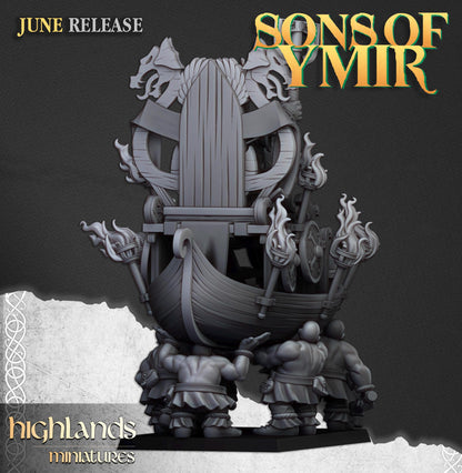 Highland Miniatures Dwarf King on Throne - Fantasy / D&D (Custom Order) - product image 4 of 4