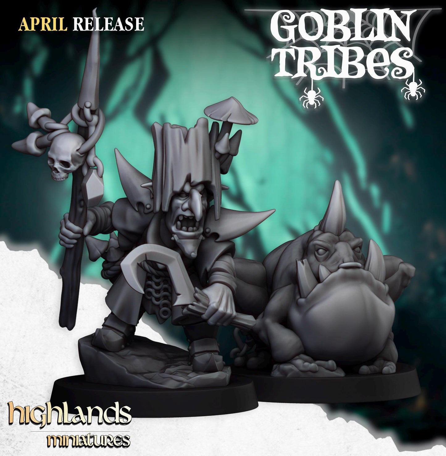 Highland Miniatures Grubnax and Croakulus - Fantasy / D&D (Custom Order) - product image