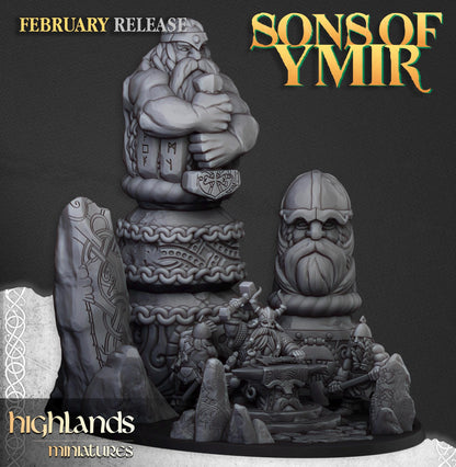 Highland Miniatures Ancient Dwarf Forge and Great Dwarf Runemaster - Fantasy / D&D (Custom Order) - product image 2 of 2