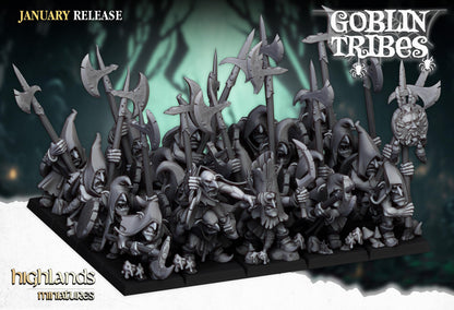 Highland Miniatures Swamp Goblins with Hand Weapons or Spears - Fantasy / D&D (Custom Order) - product image 1 of 3