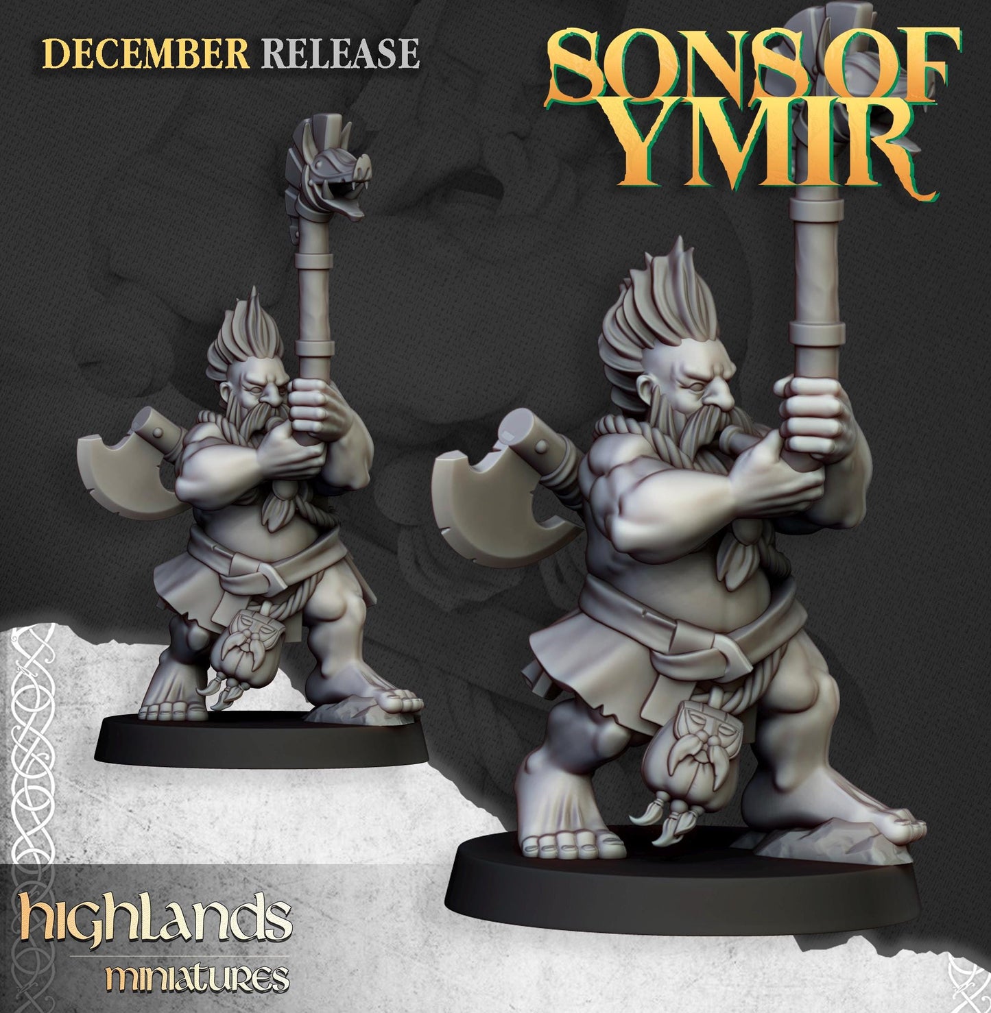 Highland Miniatures Dwarf Deathseekers - Fantasy / D&D (Custom Order) - product image 3 of 3