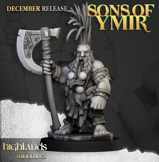 Highland Miniatures Dwarf Giantseekers - Fantasy / D&D (Custom Order) - product image 2 of 2