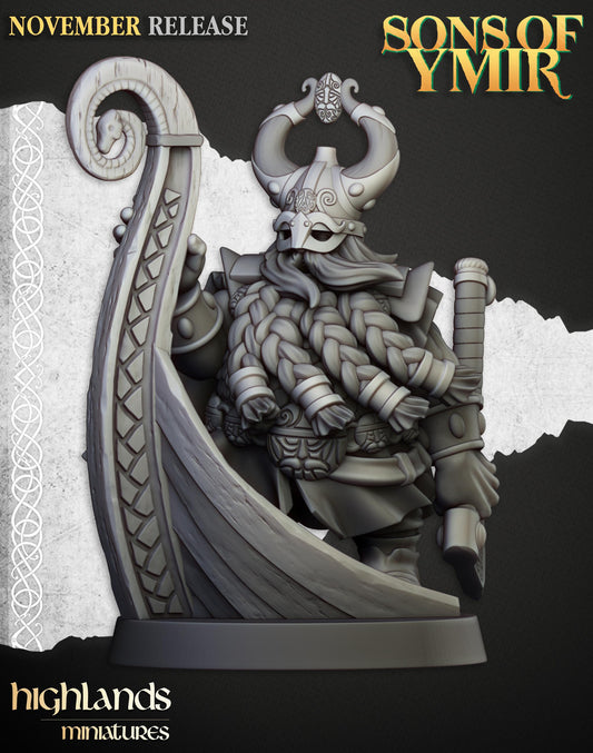 Highland Miniatures Dwarf Sea Lord - Fantasy / D&D (Custom Order) - product image