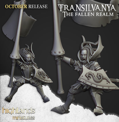 Highland Miniatures Transilvanya Vampire Lady on Zombie Dragon - Fantasy / D&D (Custom Order) - product image 5 of 5