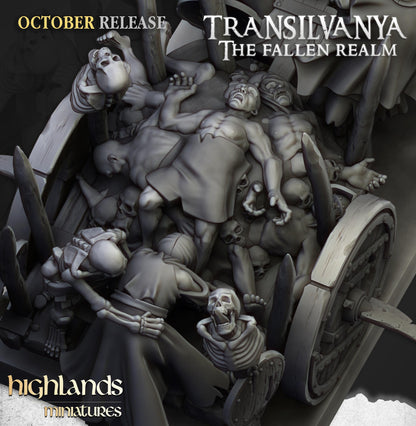 Highland Miniatures Transilvanya Corpse Cart - Fantasy / D&D (Custom Order) - product image 3 of 3