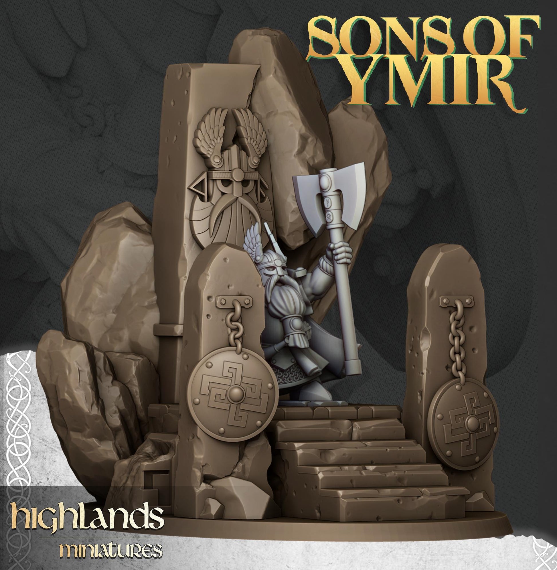Highland Miniatures The Dwarf Lord - Fantasy / D&D (Custom Order) - product image 2 of 3