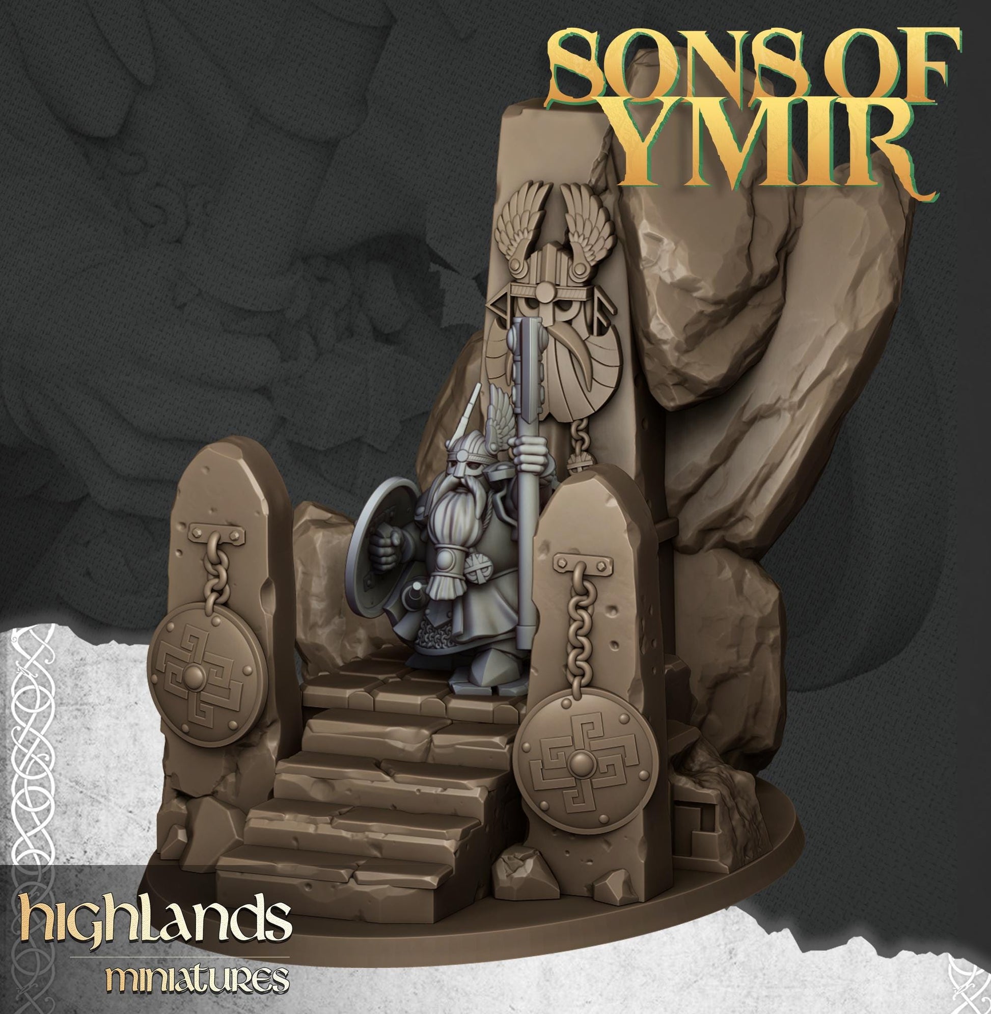 Highland Miniatures The Dwarf Lord - Fantasy / D&D (Custom Order) - product image 3 of 3