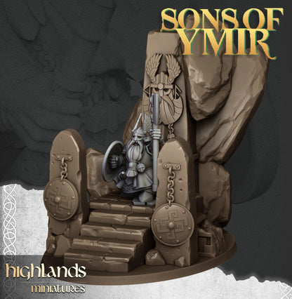 Highland Miniatures The Dwarf Lord - Fantasy / D&D (Custom Order) - product image 3 of 3