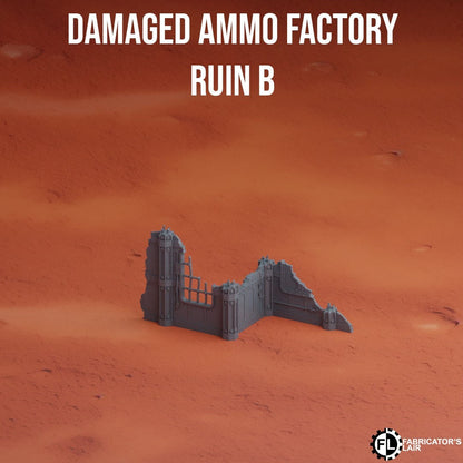 Damaged Ammo Factory Wargaming Terrain 28mm - Printed on FDM Bambu Lab X1 Carbon (Custom Order) - product image 4 of 4