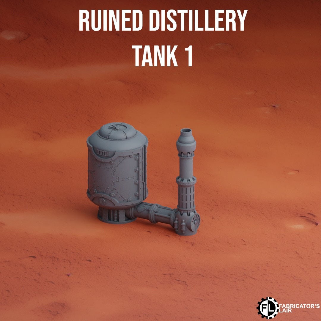 Ruined Distillery Wargaming Terrain 28mm - Printed on FDM Bambu Lab X1 Carbon (Custom Order) - product image 3 of 4