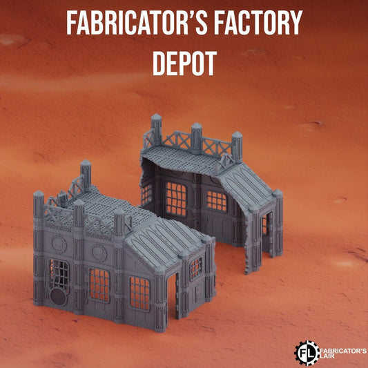 Fabricator's Factory Depot Wargaming Terrain 28mm - Printed on FDM Bambu Lab X1 Carbon (Custom Order) - product image 1 of 3