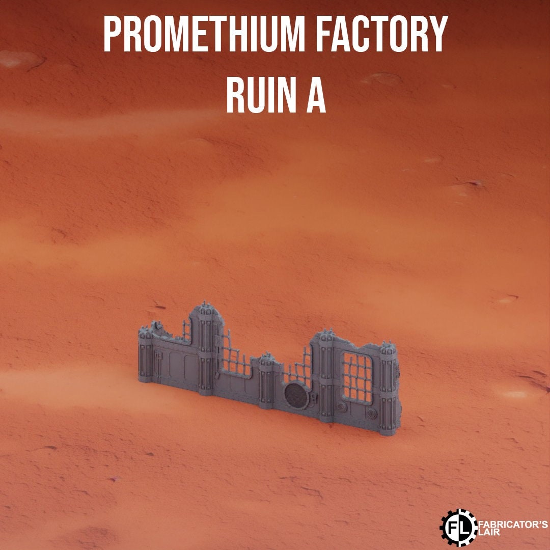 Promethium Factory Wargaming Terrain 28mm - Printed on FDM Bambu Lab X1 Carbon (Custom Order) - product image 5 of 7
