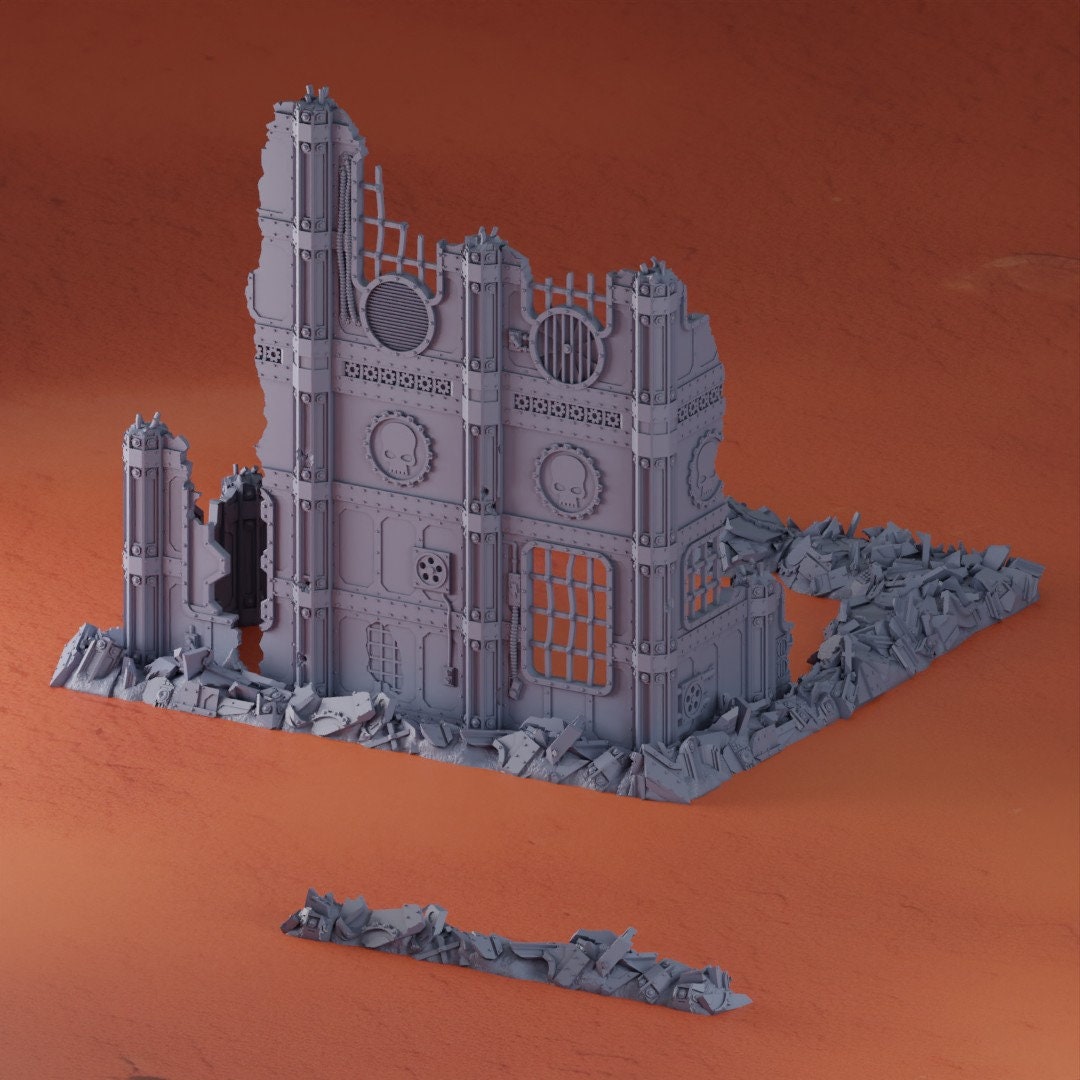 Rubble Pile Wargaming Terrain 28mm - Printed on FDM Bambu Lab X1 Carbon (Custom Order) - product image 2 of 2