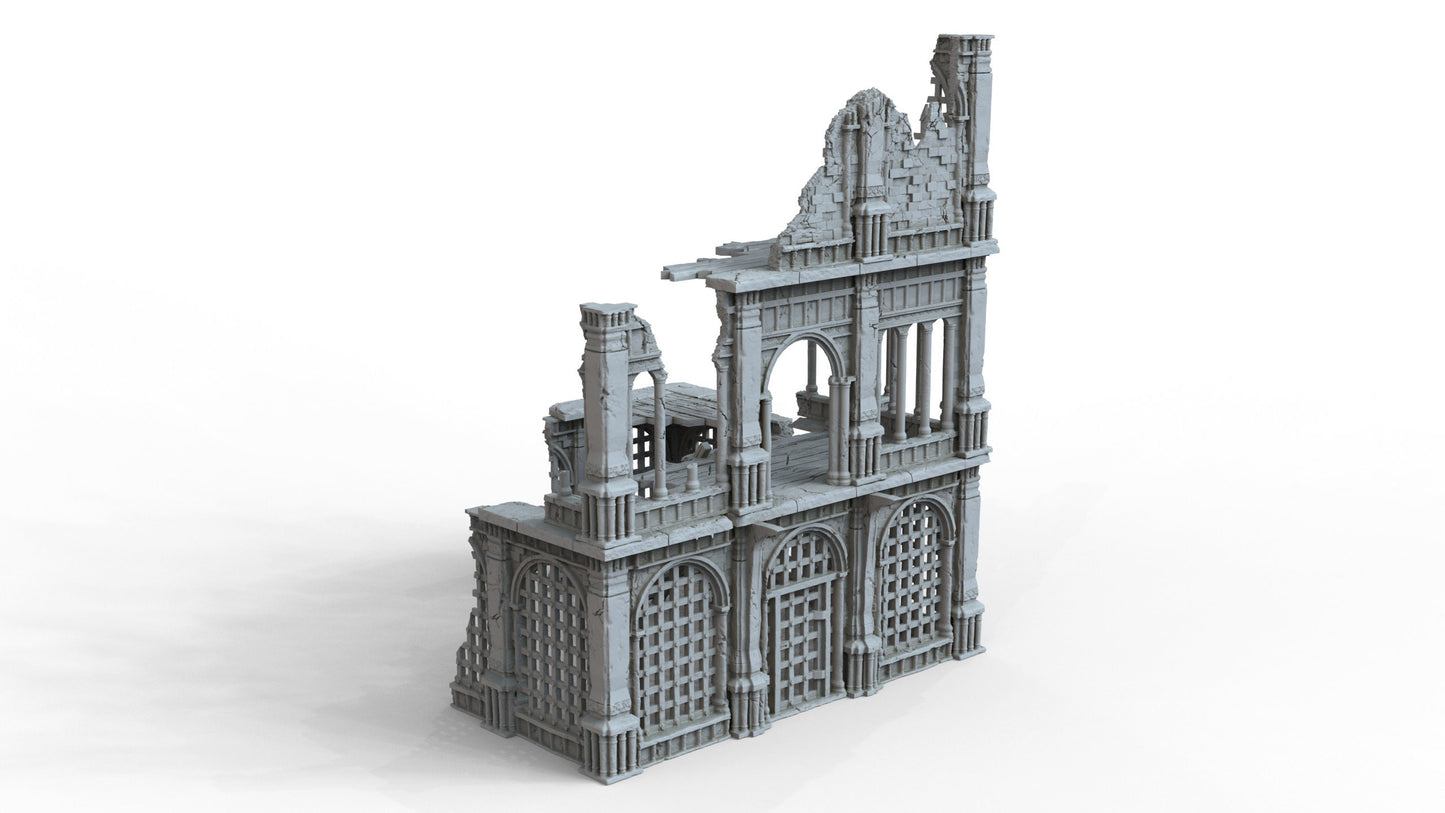 Gothic Ruins Set 2 Wargaming Terrain 28mm - Printed on FDM Bambu Lab X1 Carbon (Custom Order) - product image 3 of 6