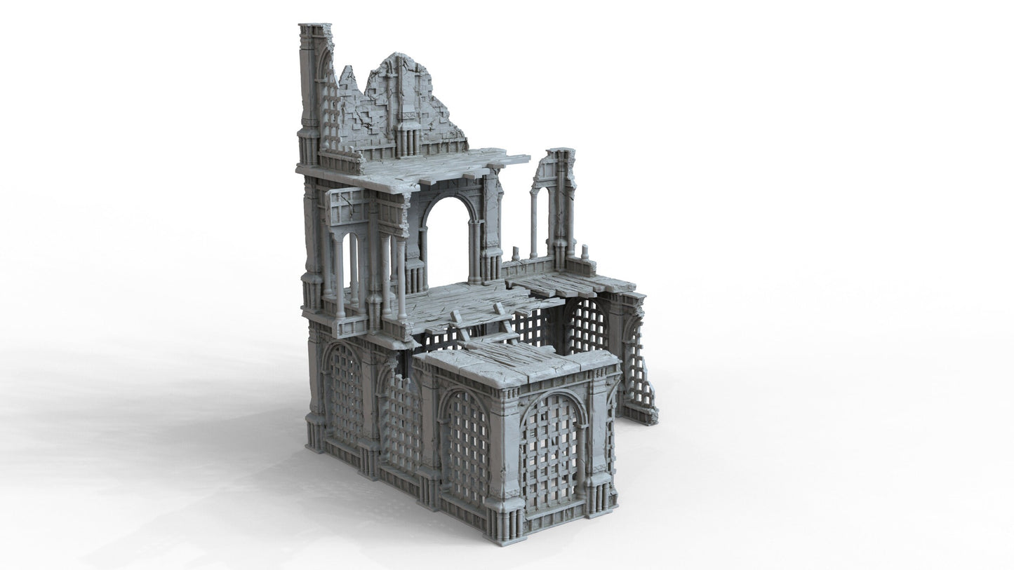Gothic Ruins Set 2 Wargaming Terrain 28mm - Printed on FDM Bambu Lab X1 Carbon (Custom Order) - product image 5 of 6