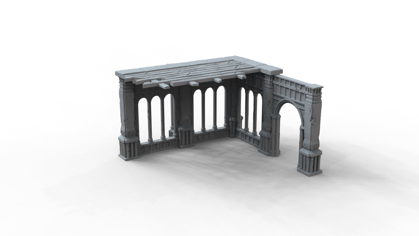 Gothic Ruins Set 4 Wargaming Terrain 28mm - Printed on FDM Bambu Lab X1 Carbon (Custom Order) - product image 5 of 6