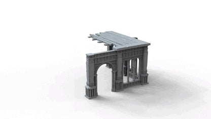 Gothic Ruins Set 4 Wargaming Terrain 28mm - Printed on FDM Bambu Lab X1 Carbon (Custom Order) - product image 6 of 6
