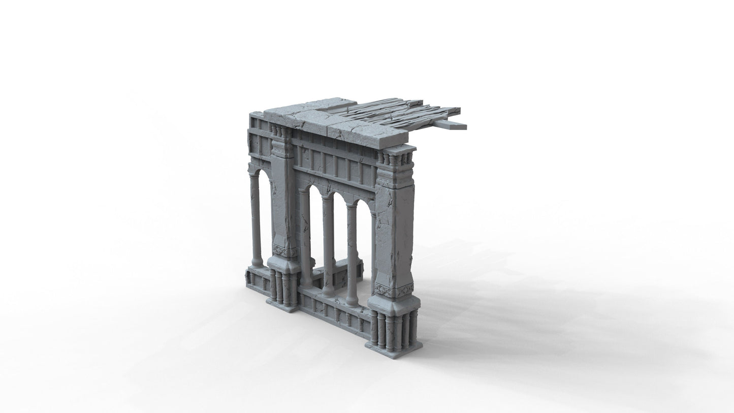Gothic Ruins Set 5 Wargaming Terrain 28mm - Printed on FDM Bambu Lab X1 Carbon (Custom Order) - product image 2 of 7