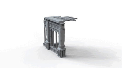 Gothic Ruins Set 5 Wargaming Terrain 28mm - Printed on FDM Bambu Lab X1 Carbon (Custom Order) - product image 7 of 7