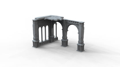 Gothic Ruins Set 6 Wargaming Terrain 28mm - Printed on FDM Bambu Lab X1 Carbon (Custom Order) - product image 4 of 6