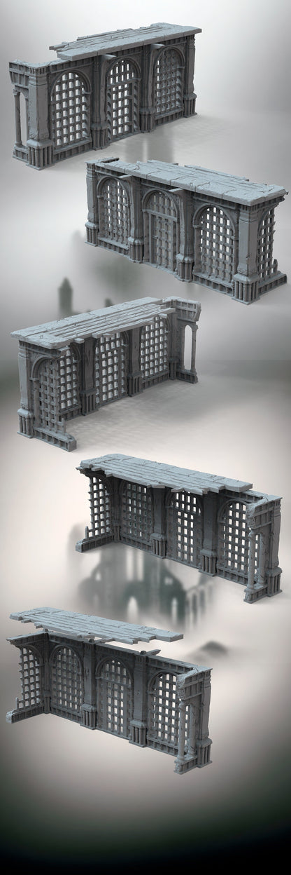 Gothic Ruins Set 8 Wargaming Terrain 28mm - Printed on FDM Bambu Lab X1 Carbon (Custom Order) - product image 2 of 6