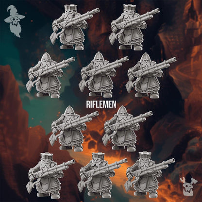 DakkaDakka Steelhill Dwarf with Rifles (Custom Order) - product image 1 of 2