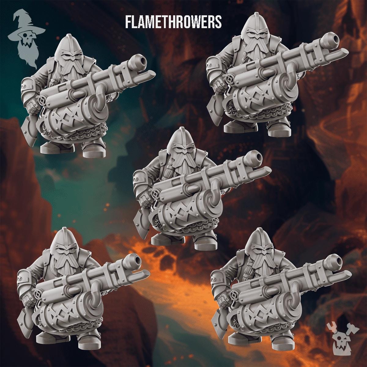 DakkaDakka Steelhill Dwarf with Flamethrowers (Custom Order) - product image 1 of 2