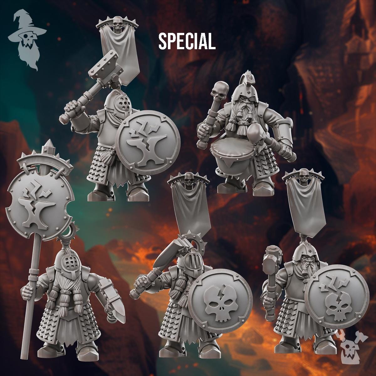 DakkaDakka Voidland Dwarf Shooters (Custom Order) - product image 2 of 2