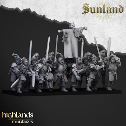 Highland Miniatures Sunland Landsknechts - Fantasy / D&D (Custom Order) - product image 2 of 3