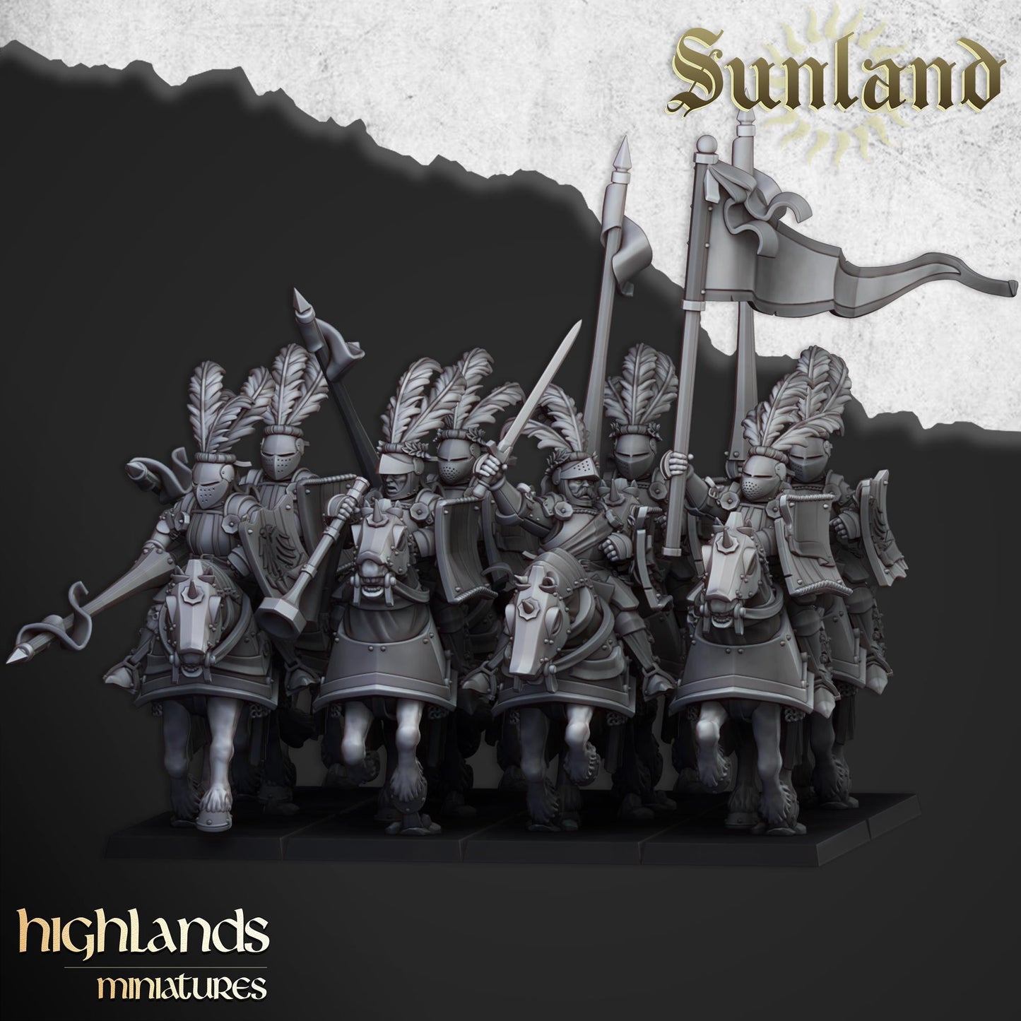 Highland Miniatures Sunland Cavalry - Fantasy / D&D (Custom Order) - product image 2 of 4